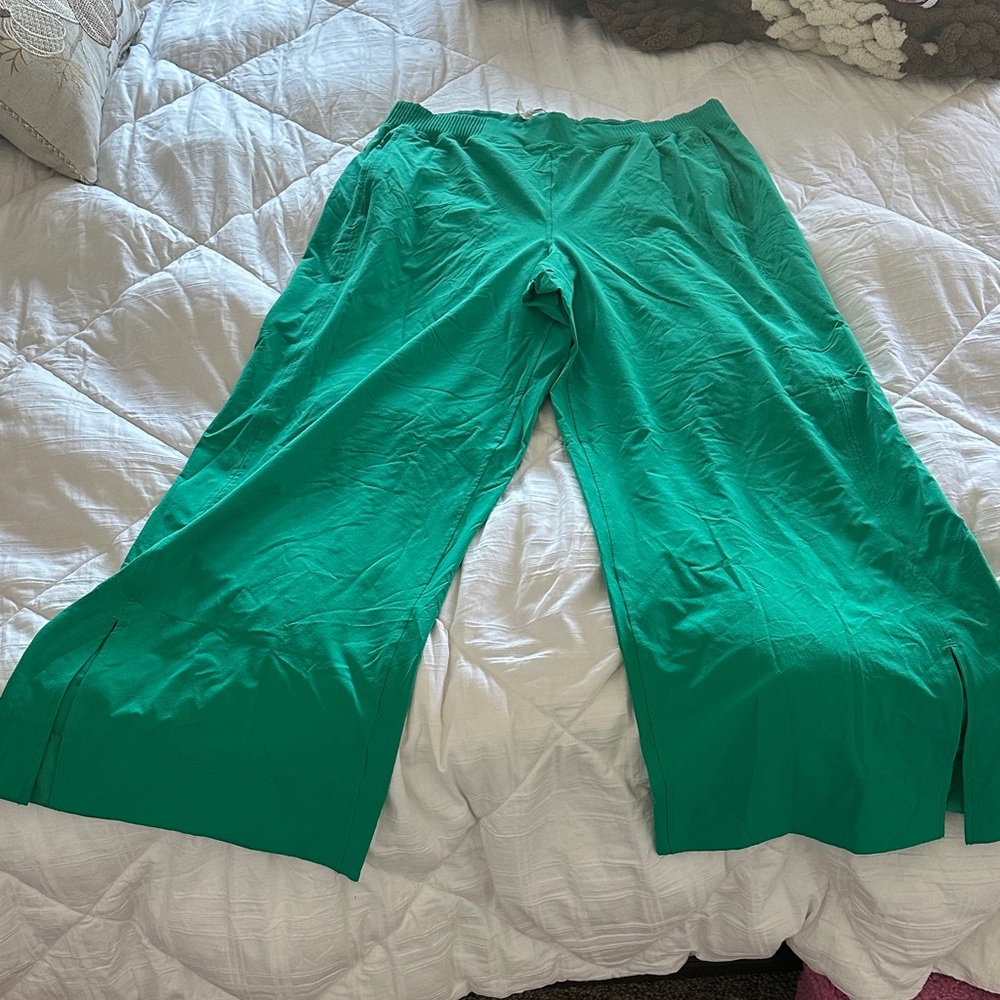 lululemon athletica Green Wide Leg Pants
